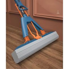 Self Wringing Floor Mop with Long Handle Roller Squeeze Mop 8PCS