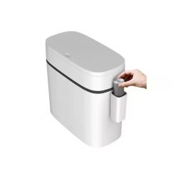 6PCS With Lid Press Type Bathroom Waste Paper Trash Can Toilet