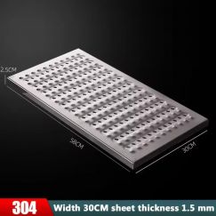 2Sets Stainless Steel Grating Covers For Floor Drain Covers